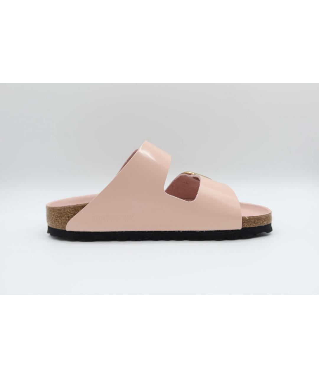 BIRKENSTOCK Розовые кожаные сандалии, фото 5