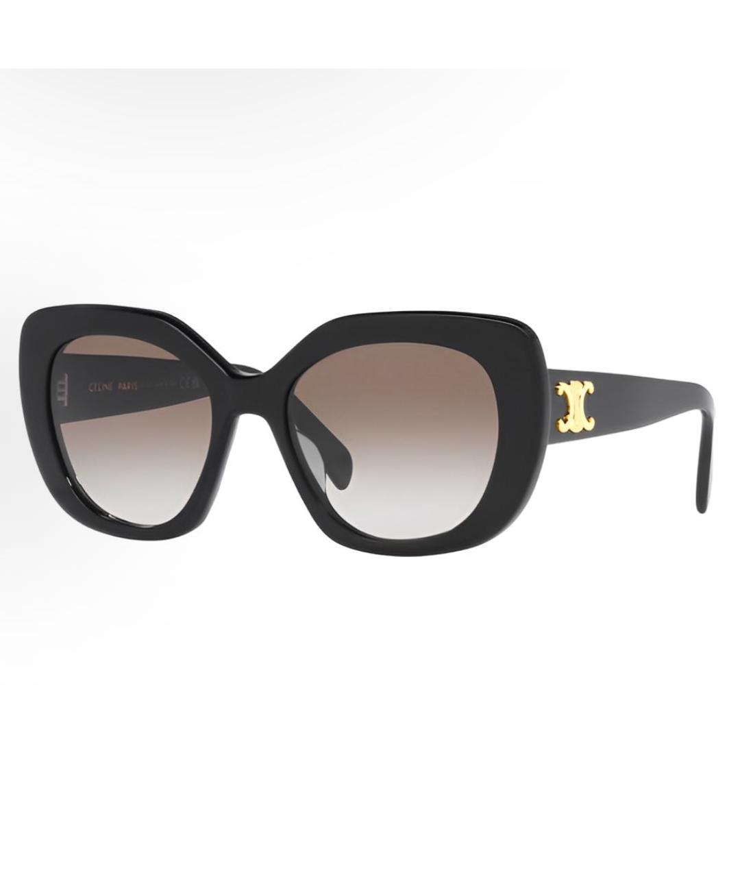 CELINE Черные пластиковые солнцезащитные очки, фото 4