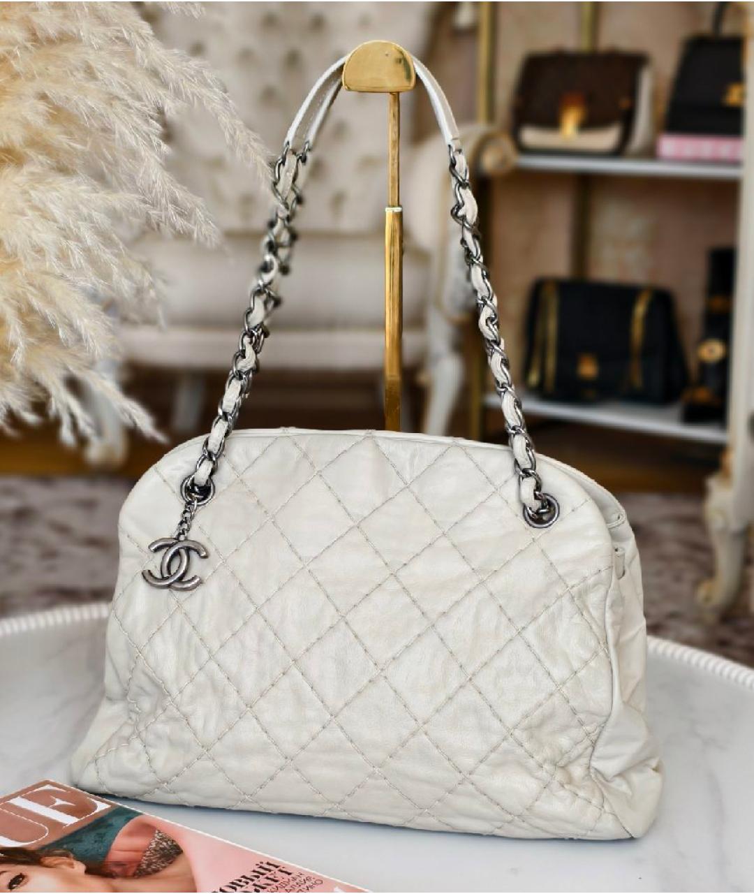 CHANEL Бежевая кожаная сумка тоут, фото 2