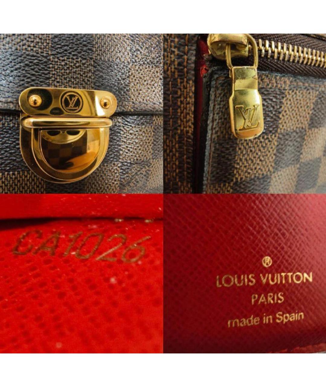 LOUIS VUITTON Коричневый кошелек, фото 5