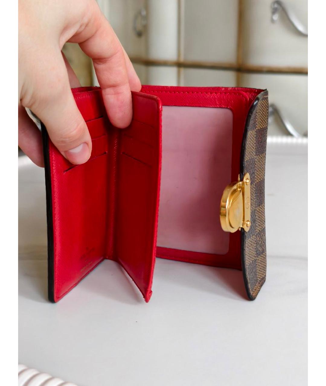 LOUIS VUITTON Коричневый кошелек, фото 4