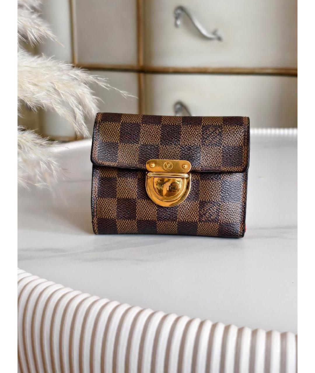 LOUIS VUITTON Коричневый кошелек, фото 7
