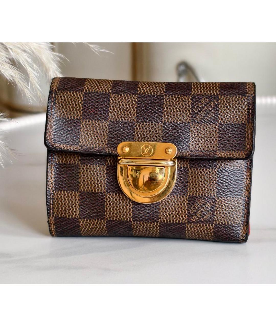 LOUIS VUITTON Коричневый кошелек, фото 10