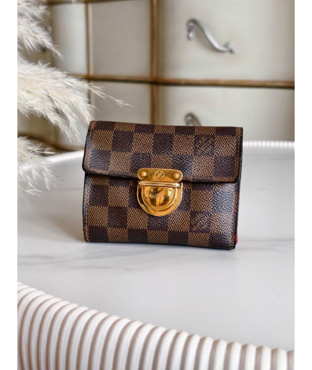 LOUIS VUITTON Коричневый кошелек, фото 8