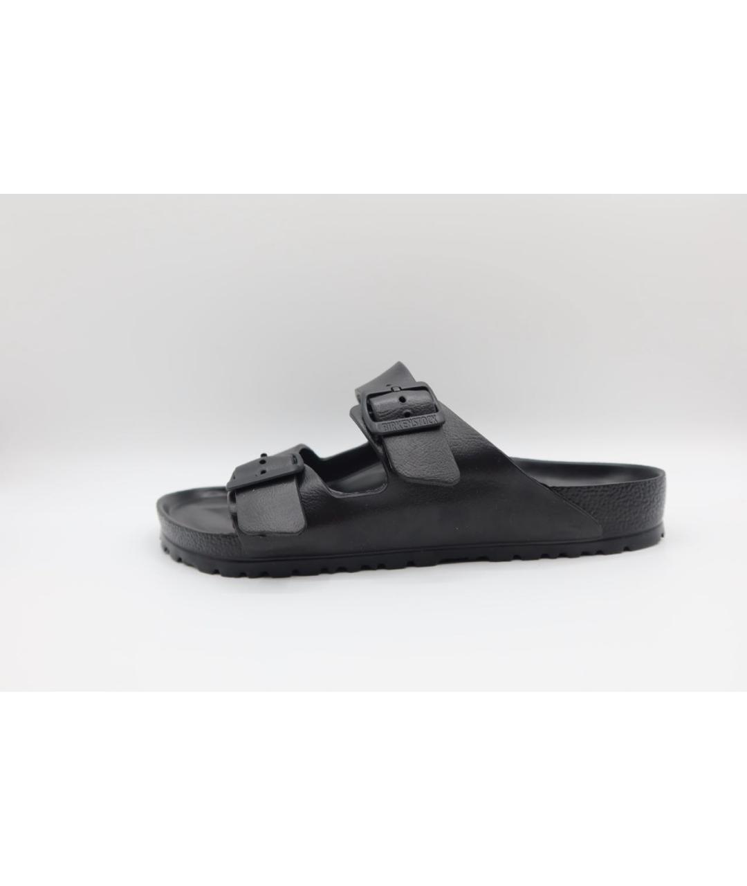 BIRKENSTOCK Черные резиновые шлепанцы, фото 2