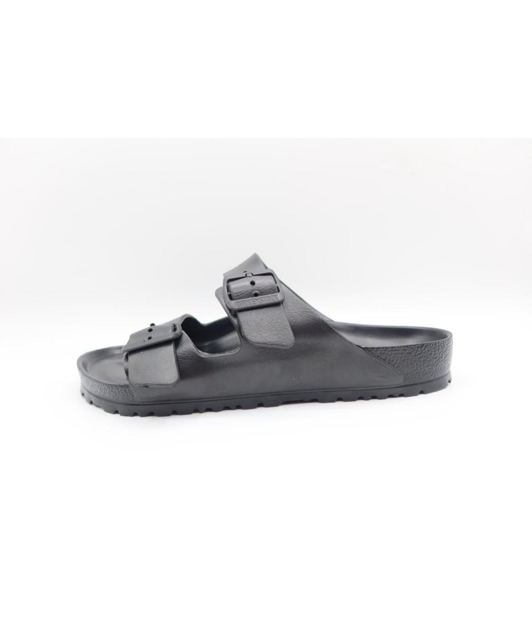 BIRKENSTOCK Черные резиновые шлепанцы, фото 5