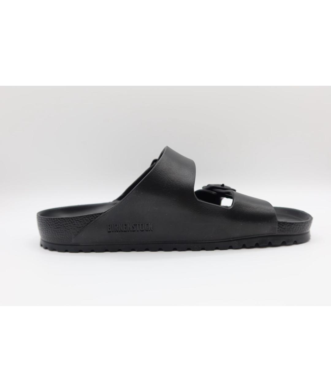 BIRKENSTOCK Черные резиновые шлепанцы, фото 4