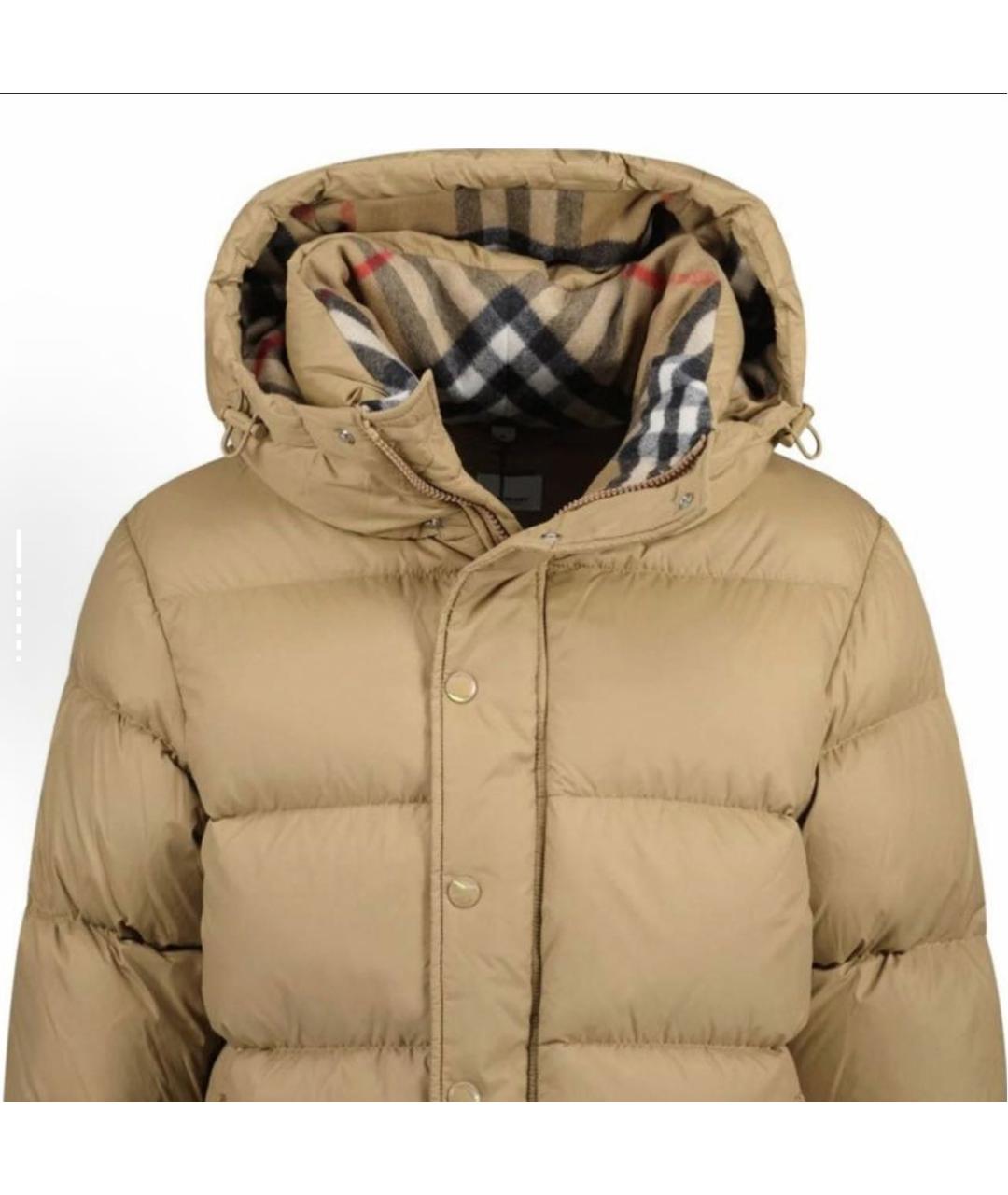 BURBERRY Бежевый пуховик, фото 4