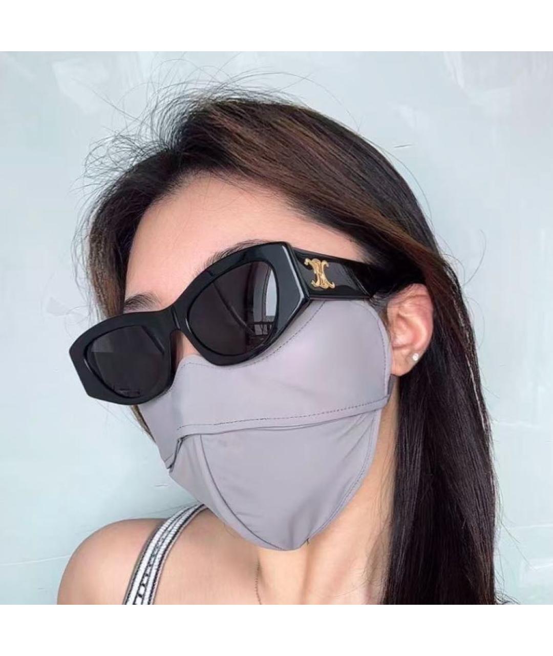 CELINE Черные пластиковые солнцезащитные очки, фото 4