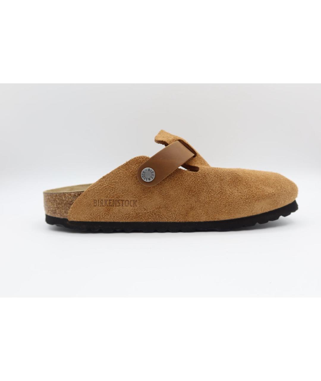 BIRKENSTOCK Коричневые замшевые сандалии, фото 4