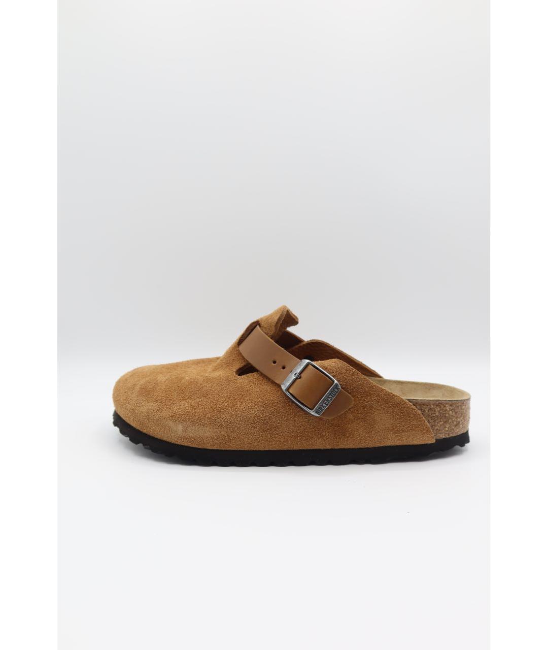 BIRKENSTOCK Коричневые замшевые сандалии, фото 5