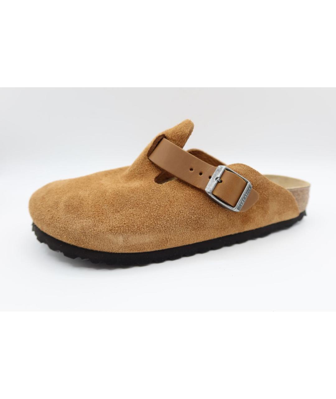 BIRKENSTOCK Коричневые замшевые сандалии, фото 3