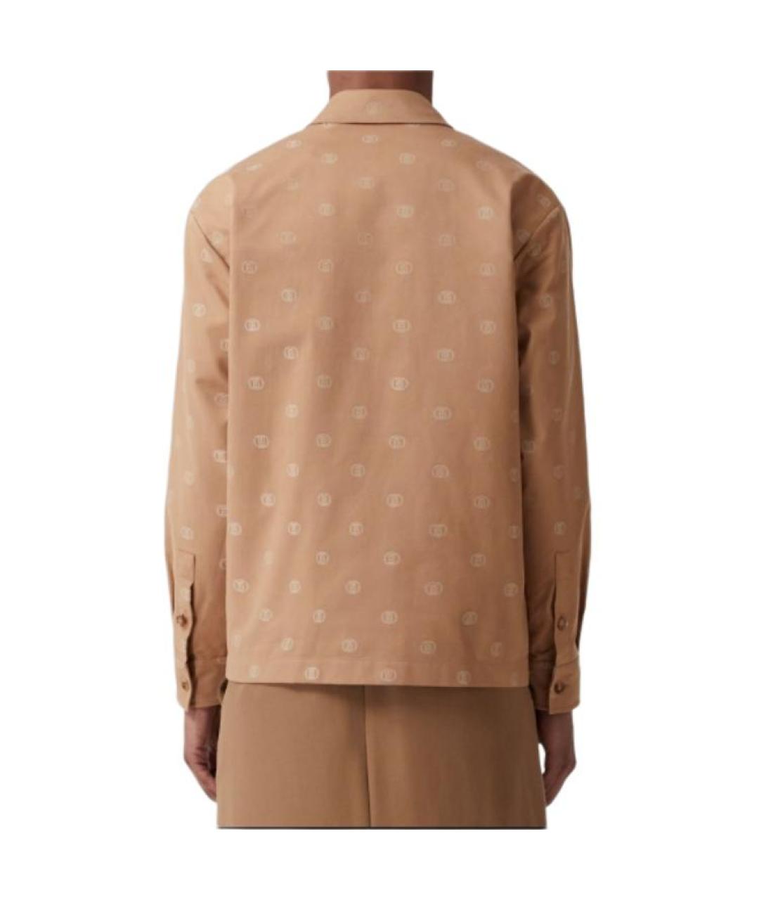 BURBERRY Бежевая хлопковая куртка, фото 5