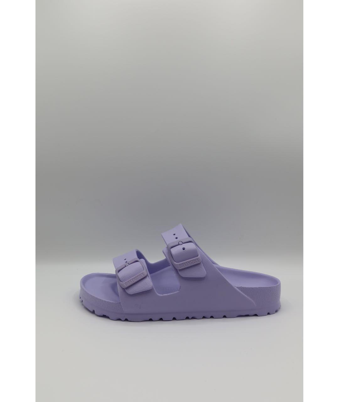BIRKENSTOCK Фиолетовые резиновые шлепанцы, фото 6