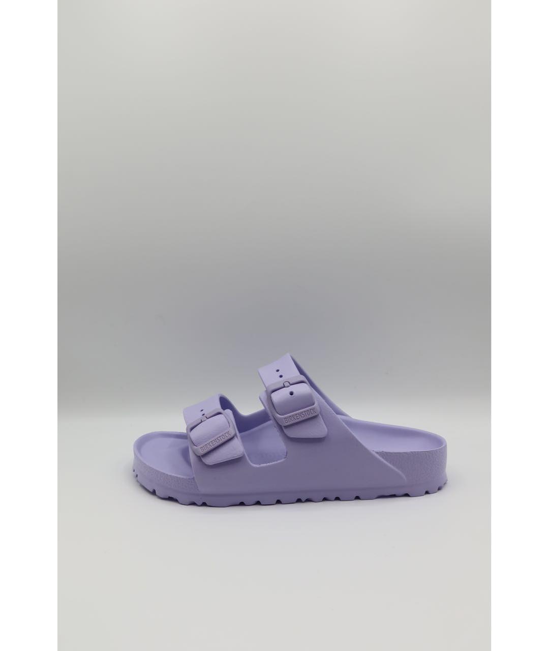 BIRKENSTOCK Фиолетовые резиновые шлепанцы, фото 2