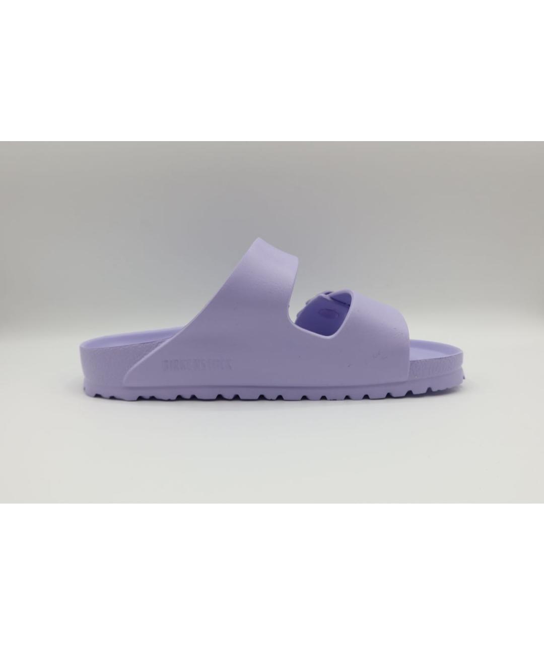 BIRKENSTOCK Фиолетовые резиновые шлепанцы, фото 5
