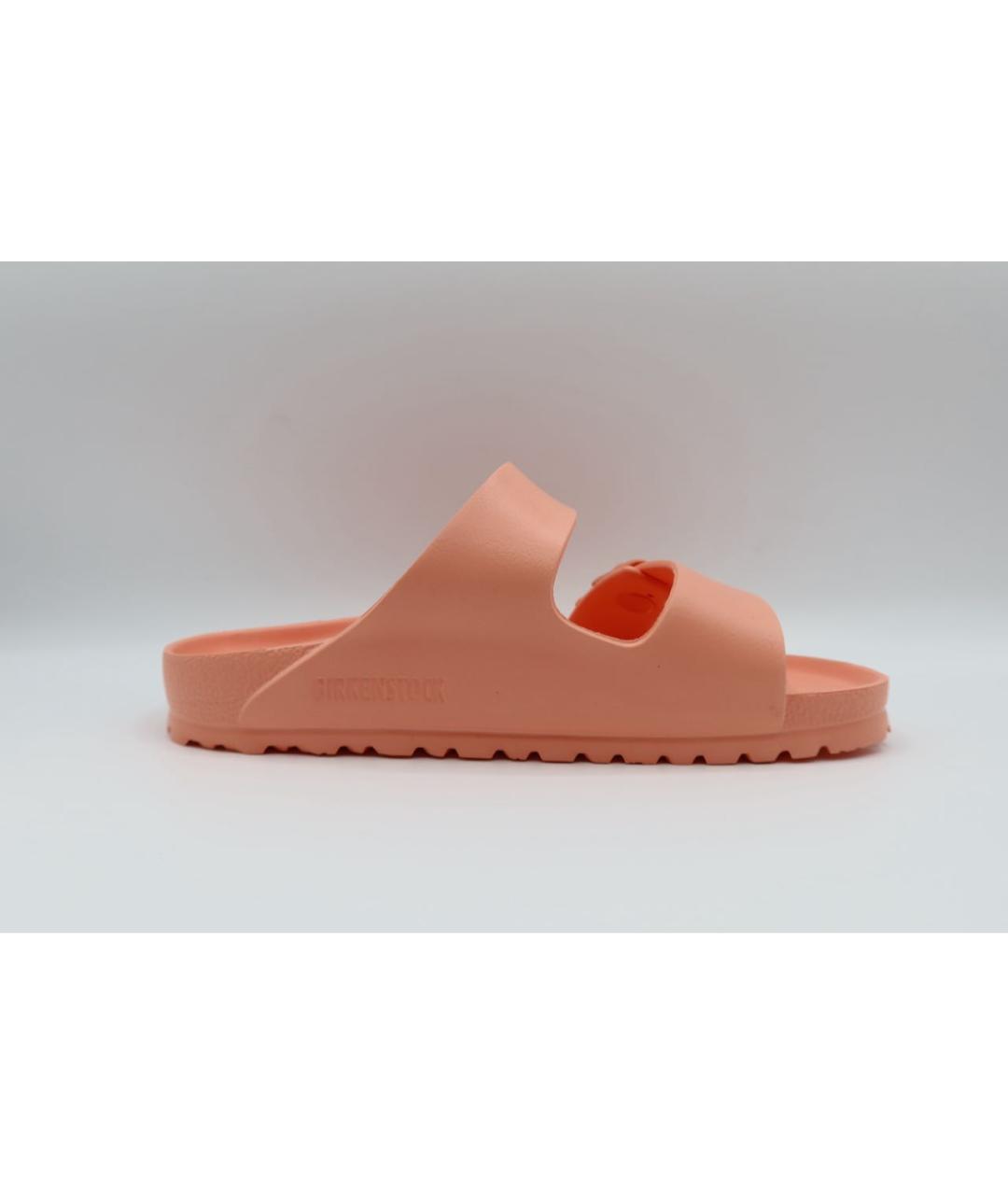 BIRKENSTOCK Коралловые резиновые шлепанцы, фото 5