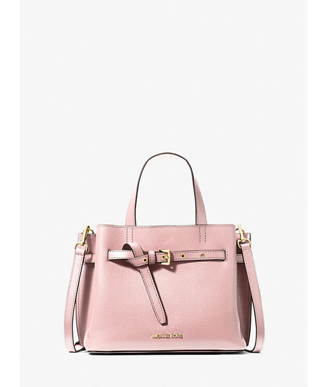 MICHAEL KORS Розовая кожаная сумка с короткими ручками, фото 10