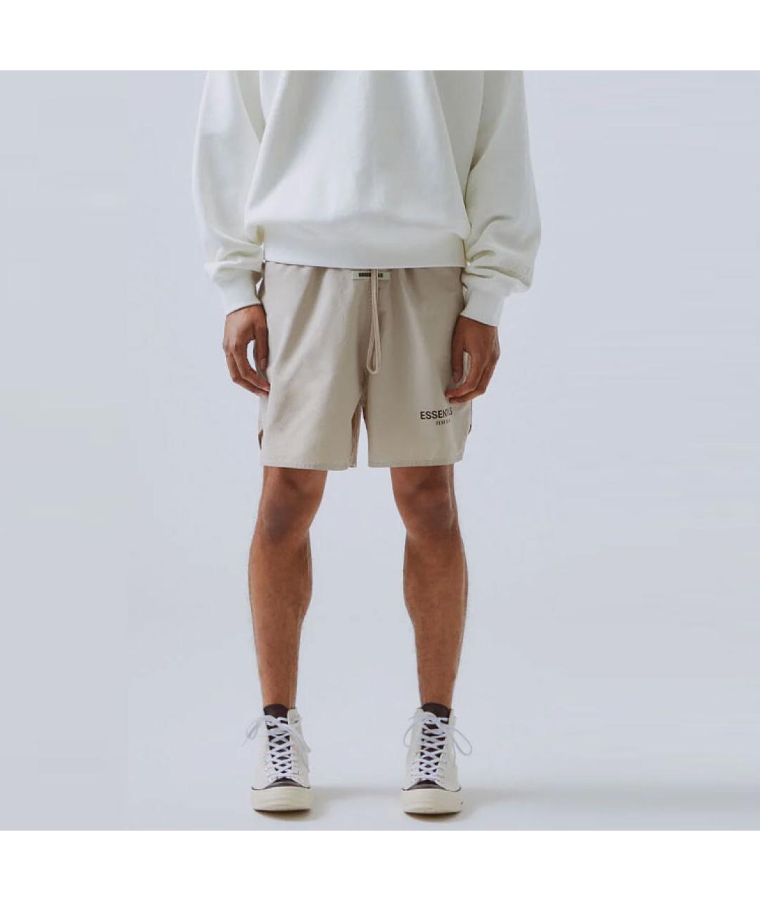 FEAR OF GOD ESSENTIALS Бежевые шорты, фото 2