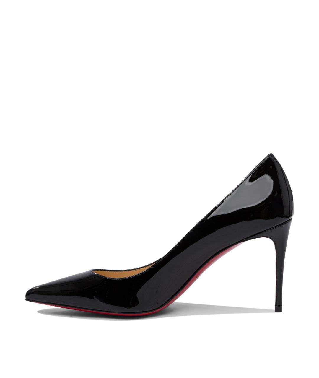 CHRISTIAN LOUBOUTIN Черные кожаные туфли, фото 3