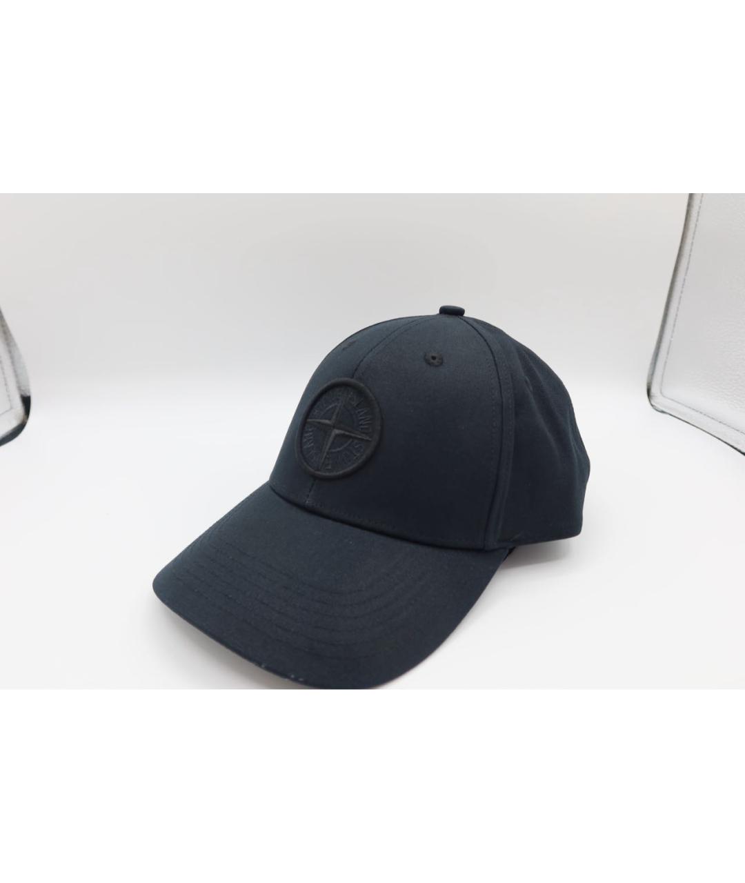 STONE ISLAND Черная хлопковая кепка/бейсболка, фото 3