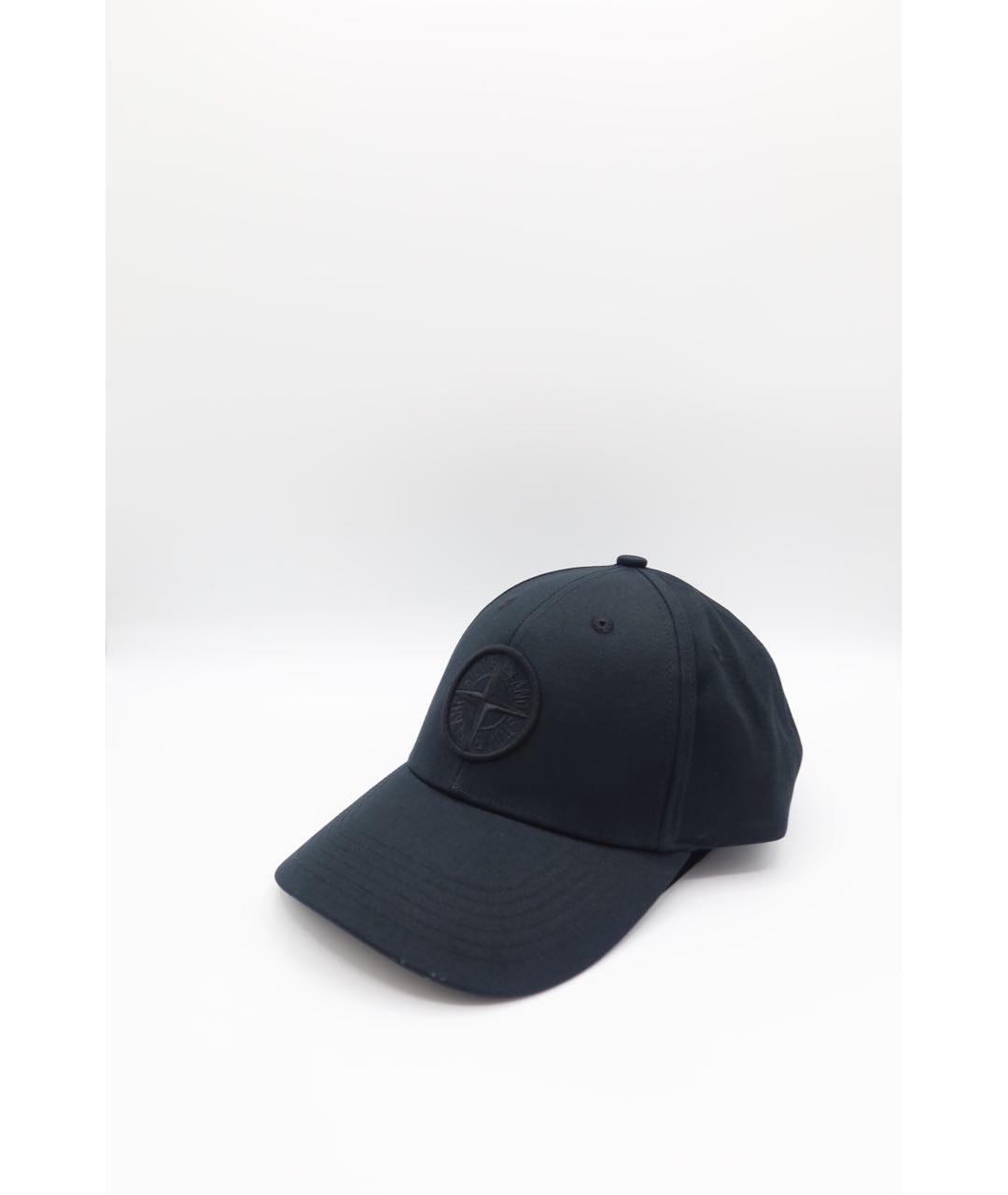 STONE ISLAND Черная хлопковая кепка/бейсболка, фото 2