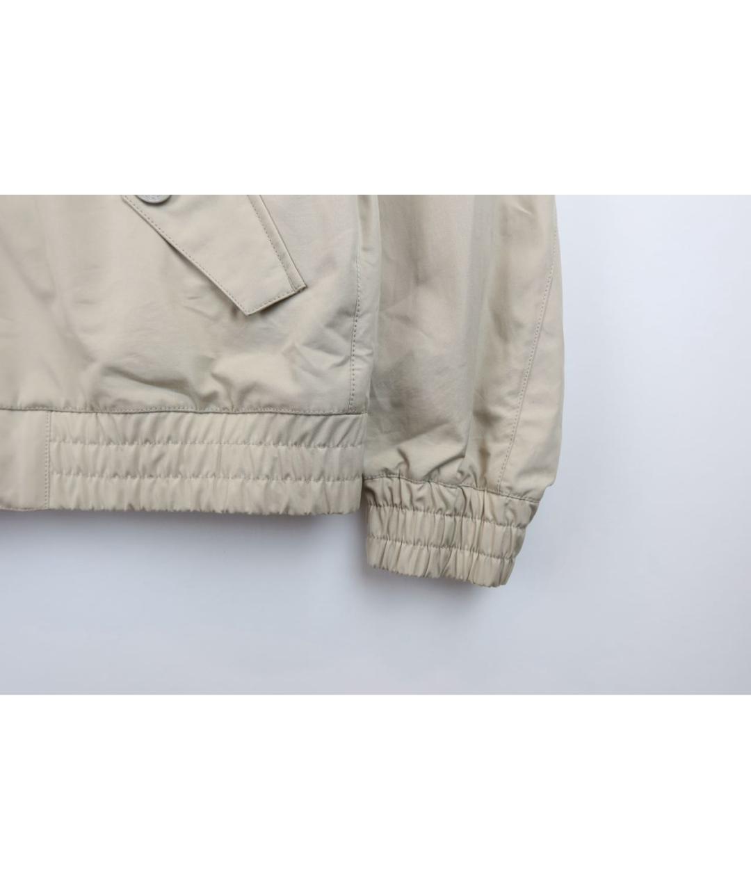 STONE ISLAND Бежевая хлопковая куртка, фото 5