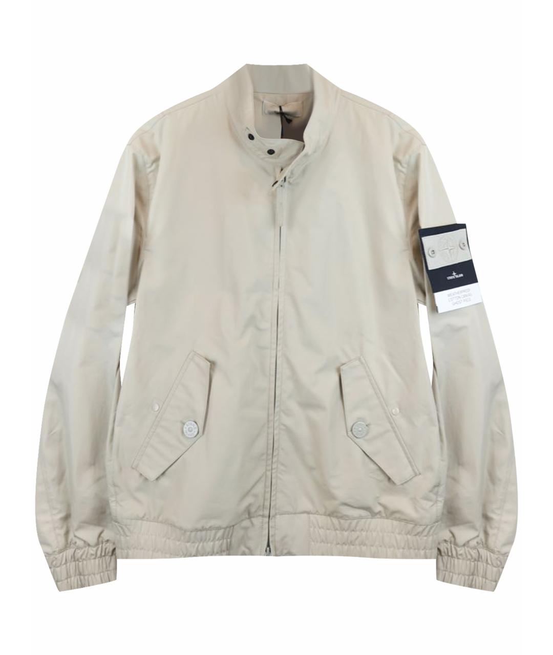 STONE ISLAND Бежевая хлопковая куртка, фото 1