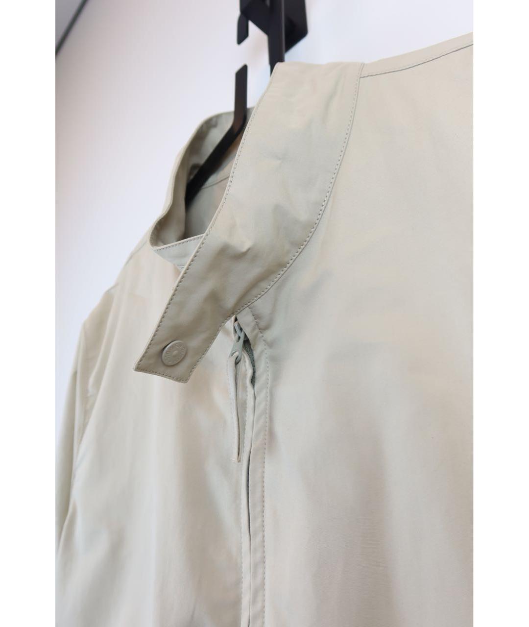 STONE ISLAND Бежевая хлопковая куртка, фото 7