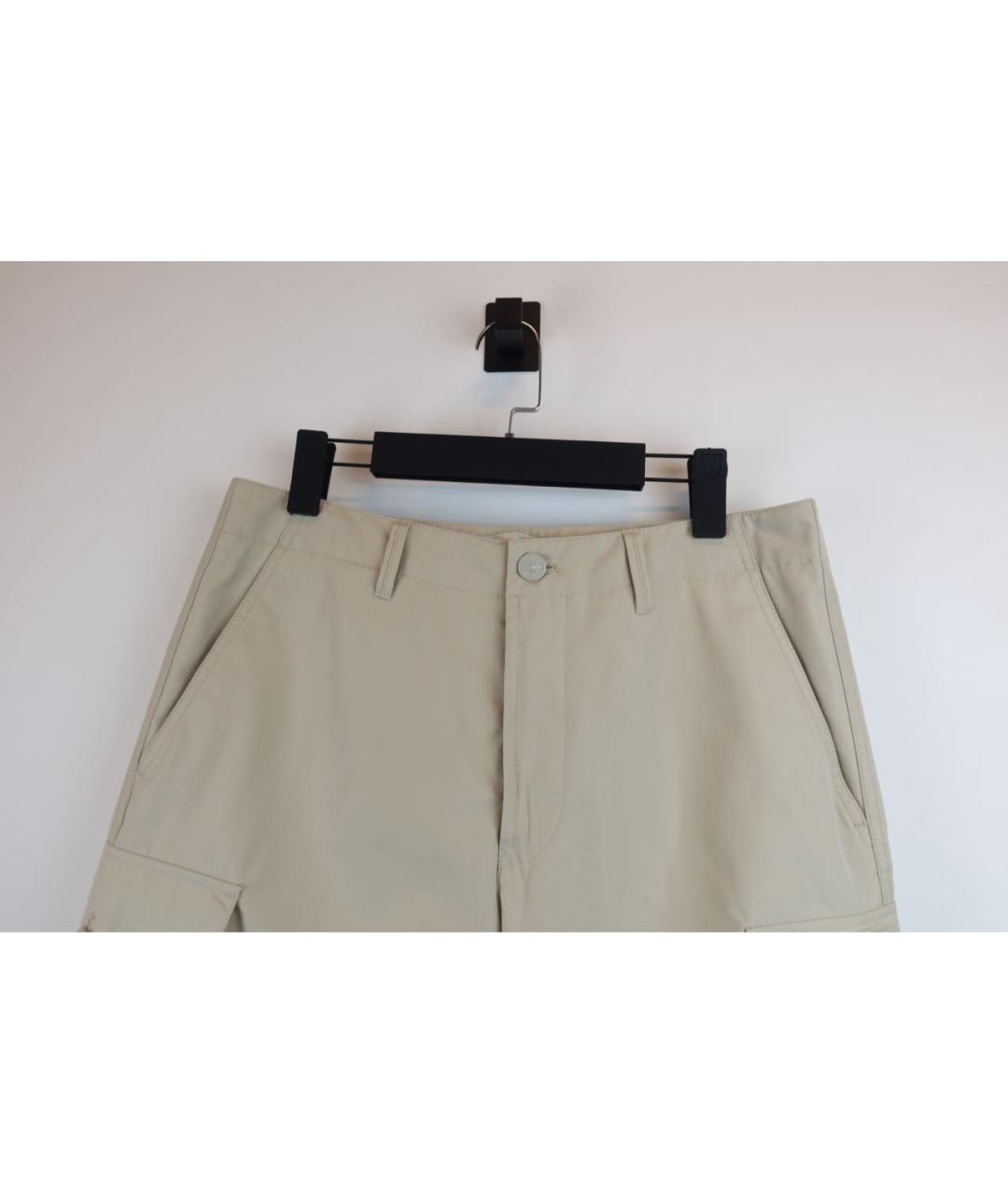 STONE ISLAND Бежевые хлопковые шорты, фото 3