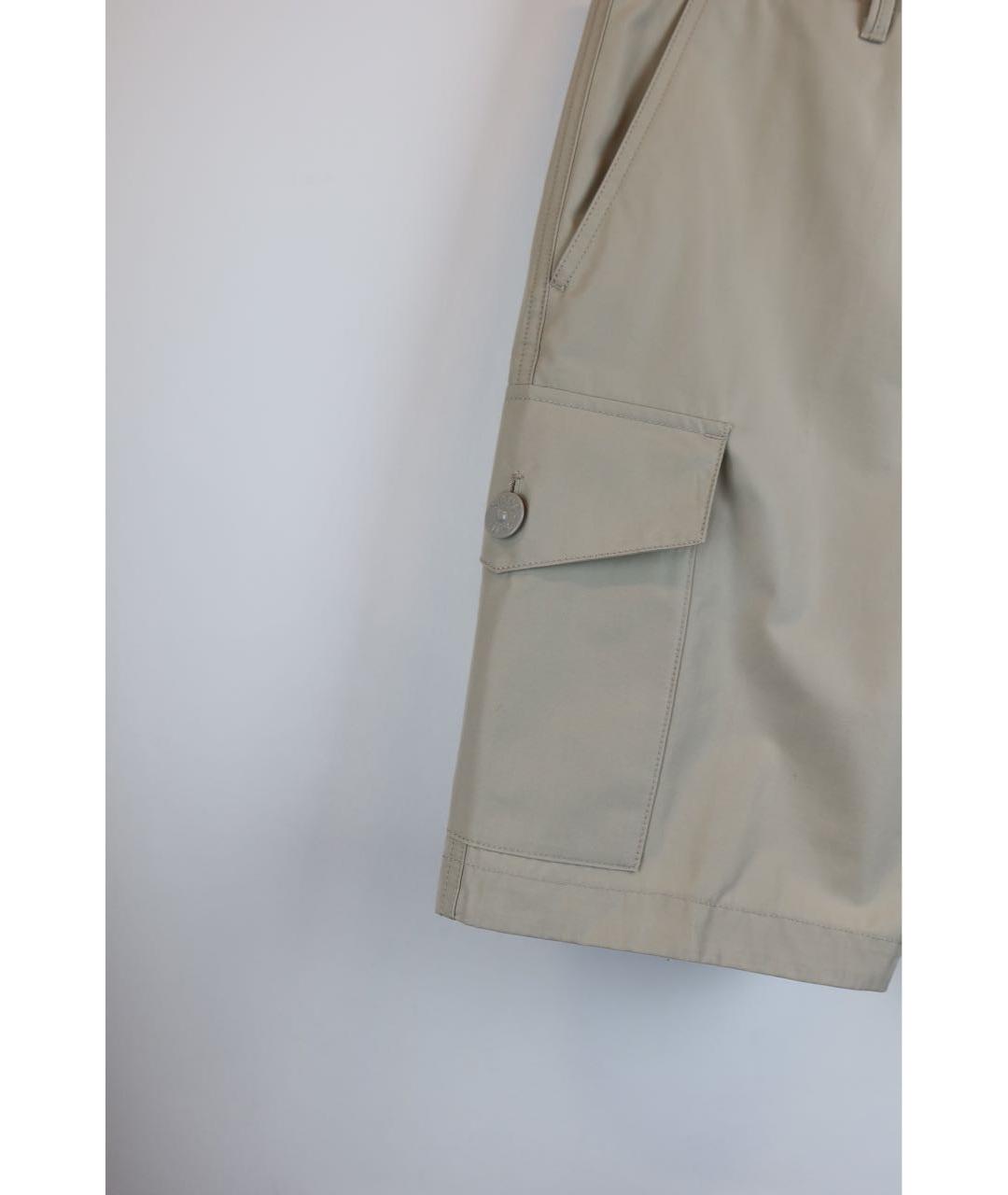 STONE ISLAND Бежевые хлопковые шорты, фото 6