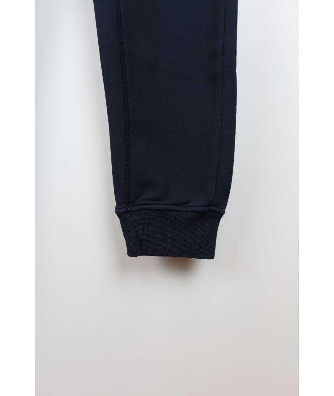 STONE ISLAND Темно-синие хлопковые повседневные брюки, фото 4