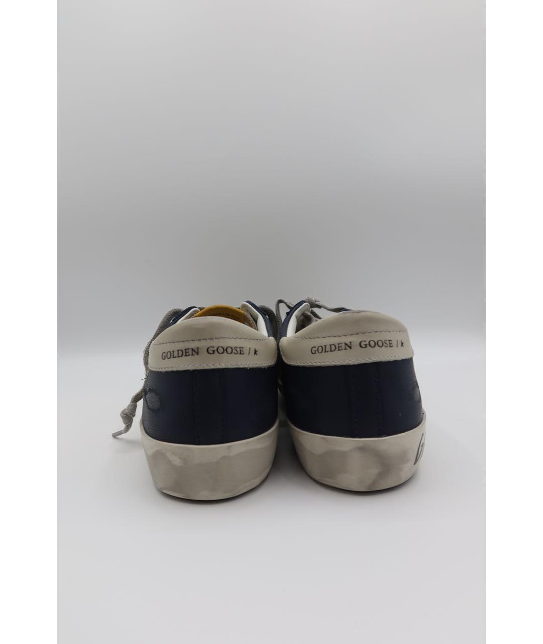 GOLDEN GOOSE DELUXE BRAND Бежевые кожаные низкие кроссовки / кеды, фото 5