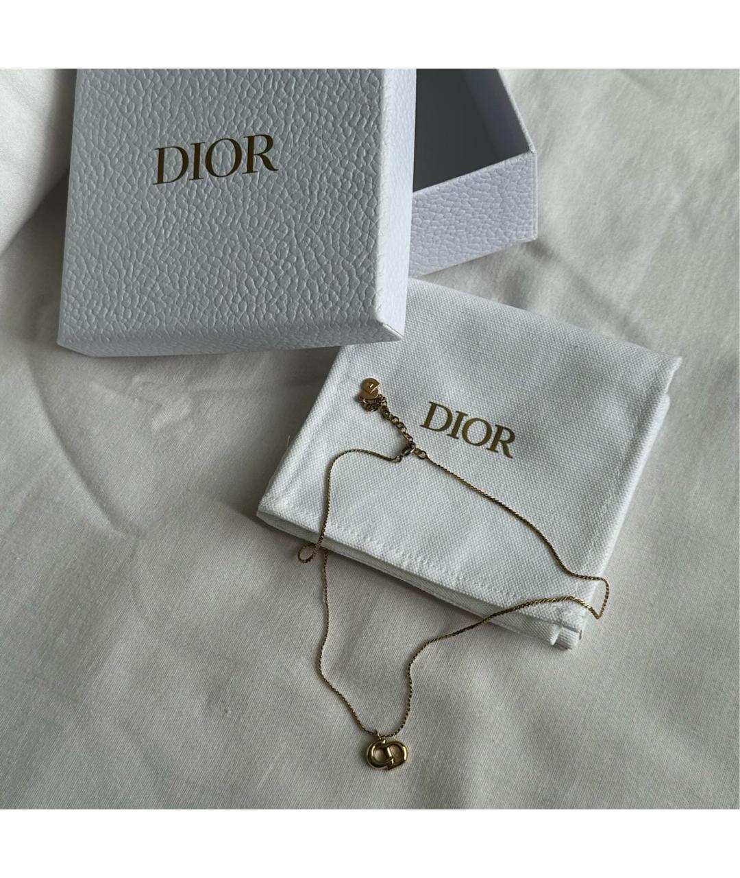CHRISTIAN DIOR Золотая металлическая подвеска, фото 5