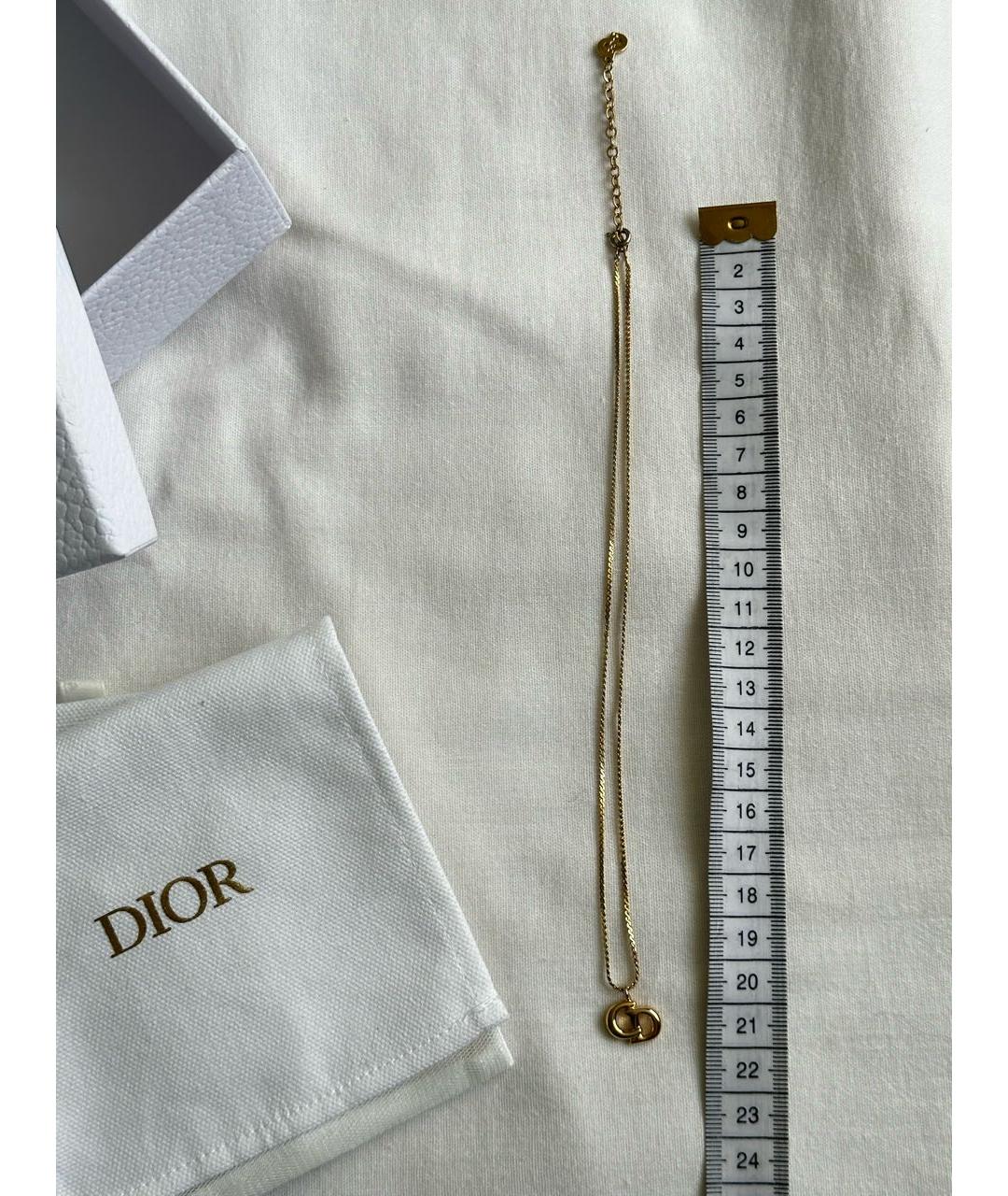 CHRISTIAN DIOR Золотая металлическая подвеска, фото 4