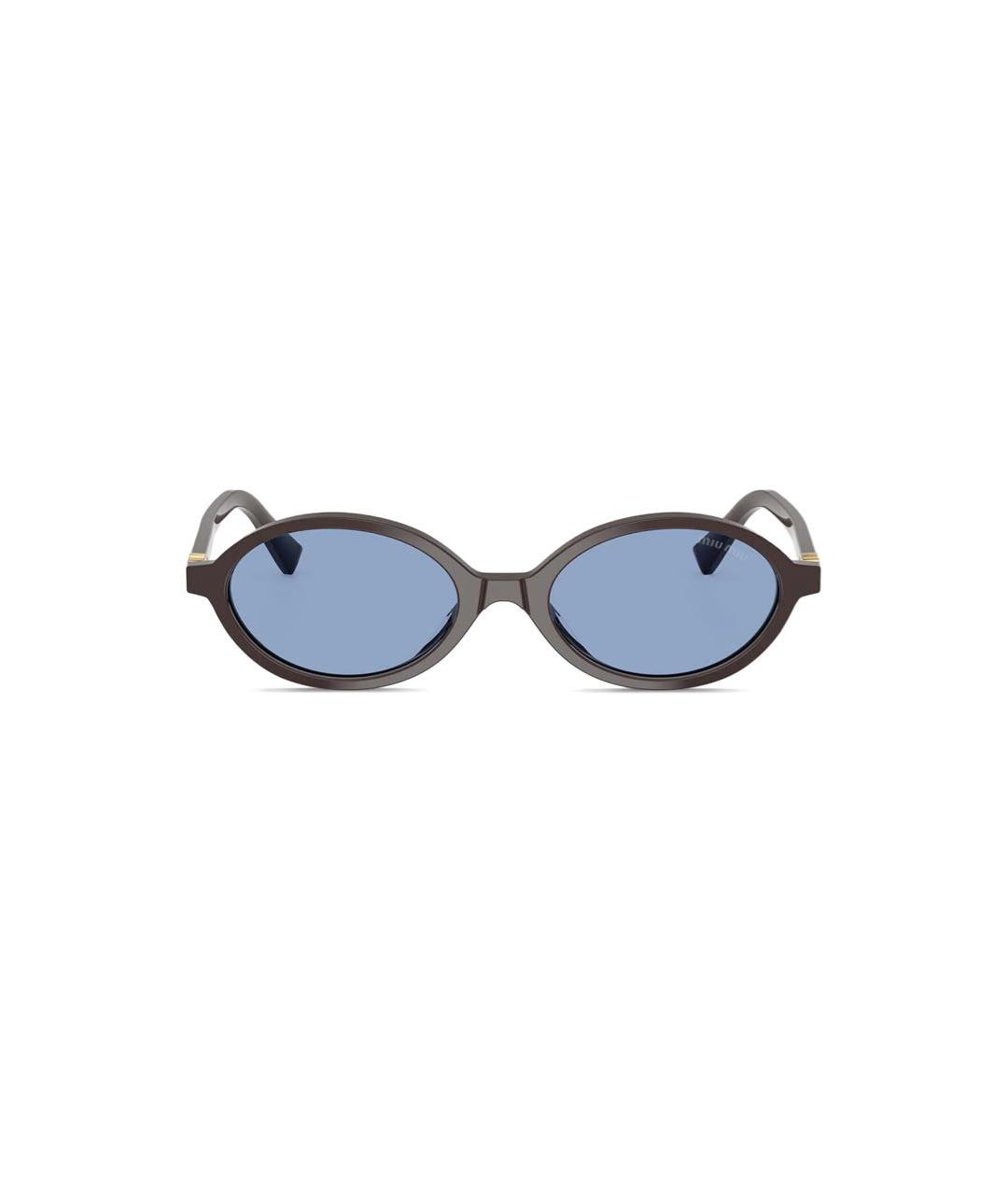 MIU MIU Черные пластиковые солнцезащитные очки, фото 2