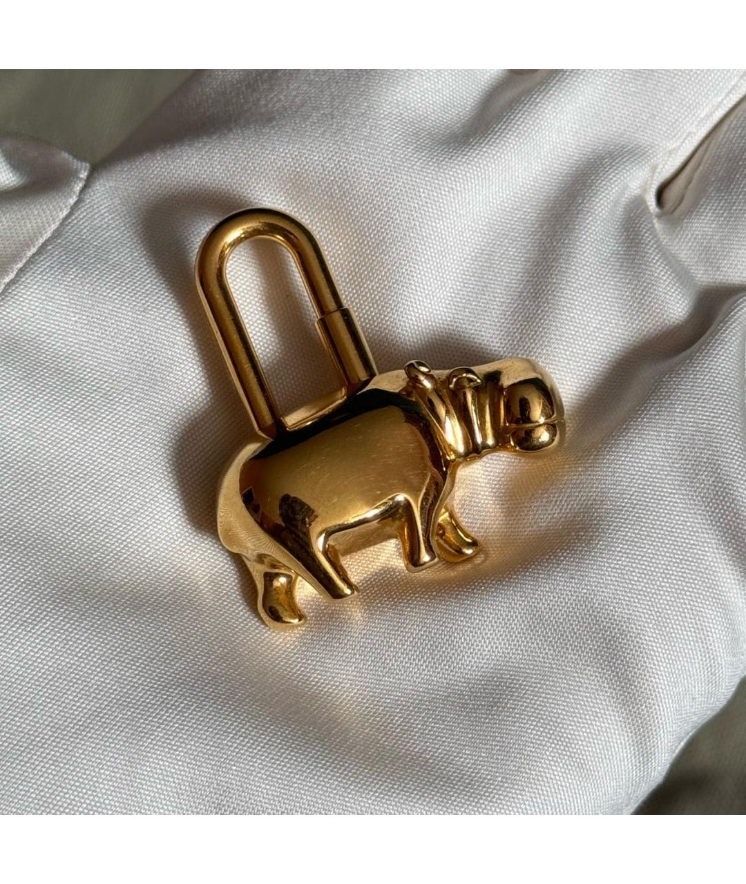 HERMES Золотой брелок, фото 2