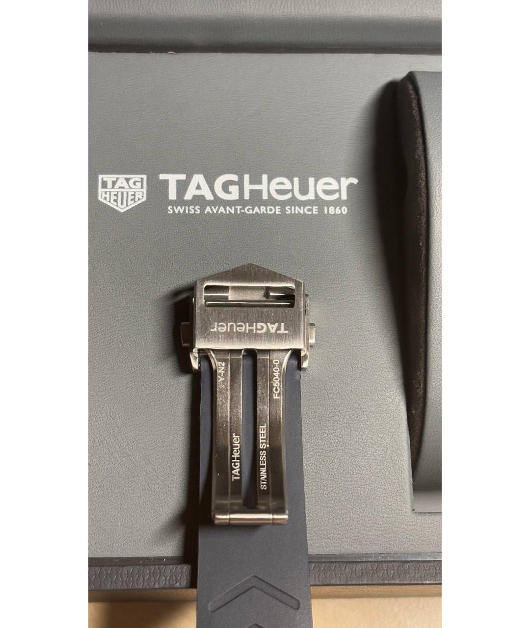 TAG HEUER Синие стальные часы, фото 4