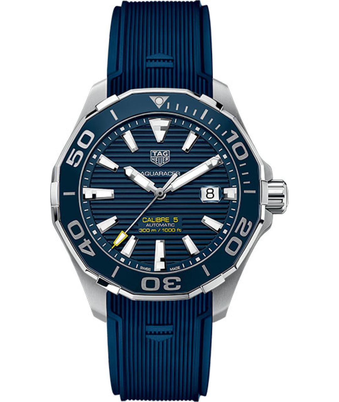 TAG HEUER Синие стальные часы, фото 1