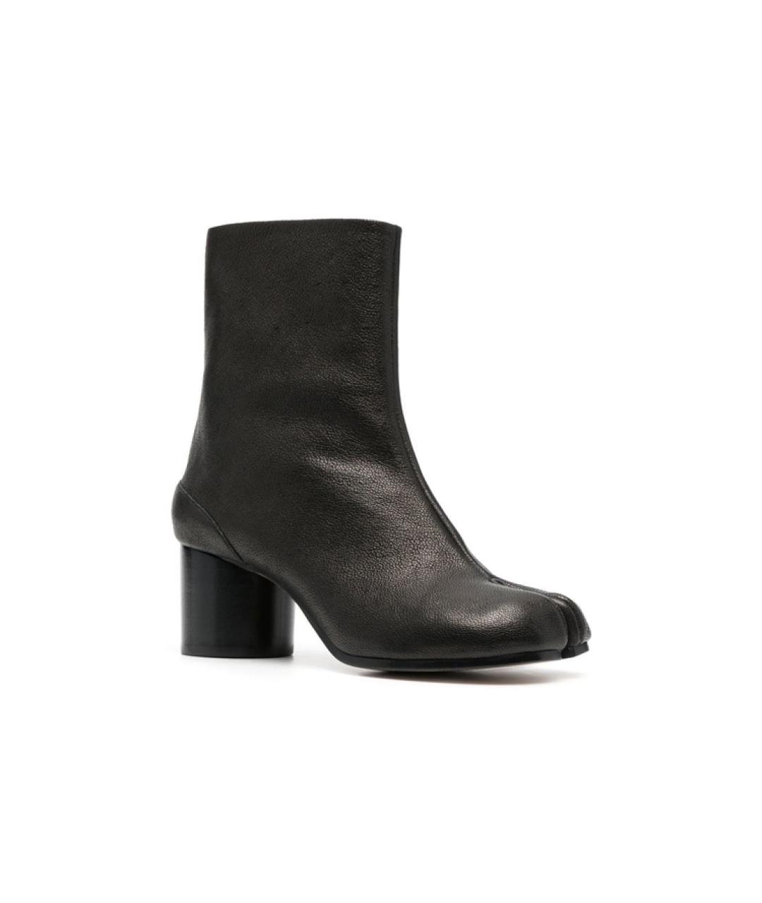 MAISON MARGIELA Черные кожаные ботильоны, фото 3