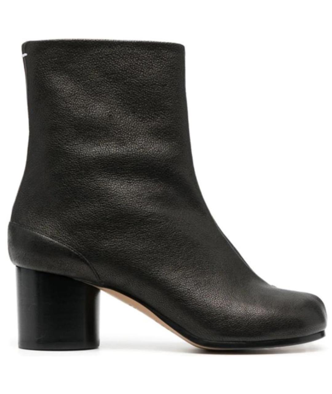 MAISON MARGIELA Черные кожаные ботильоны, фото 1