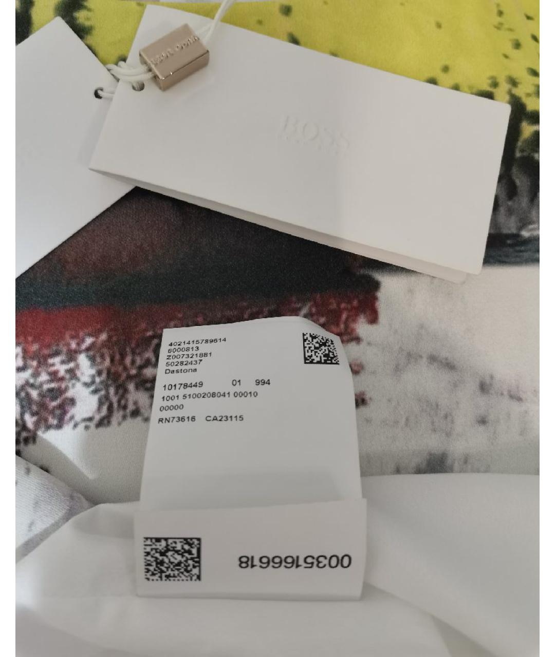 HUGO BOSS Мульти вискозное повседневное платье, фото 4