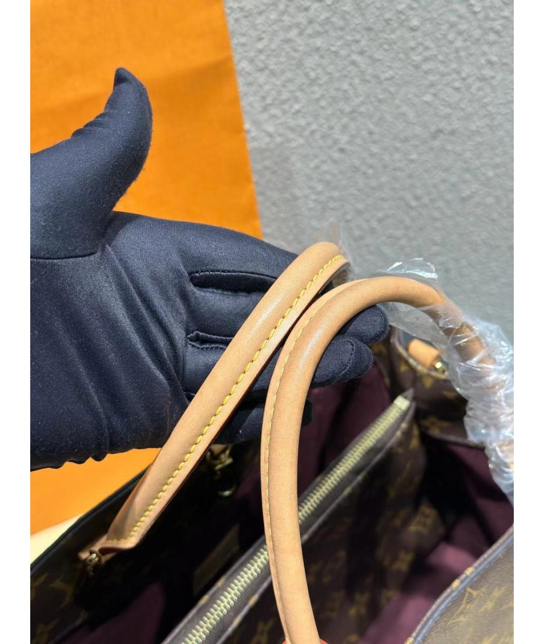 LOUIS VUITTON Коричневая сумка тоут, фото 6