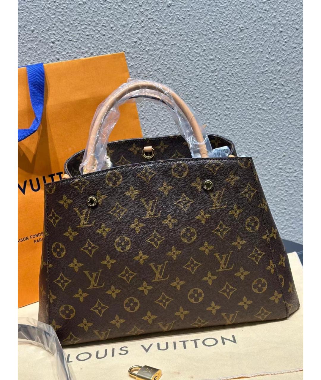LOUIS VUITTON Коричневая сумка тоут, фото 2