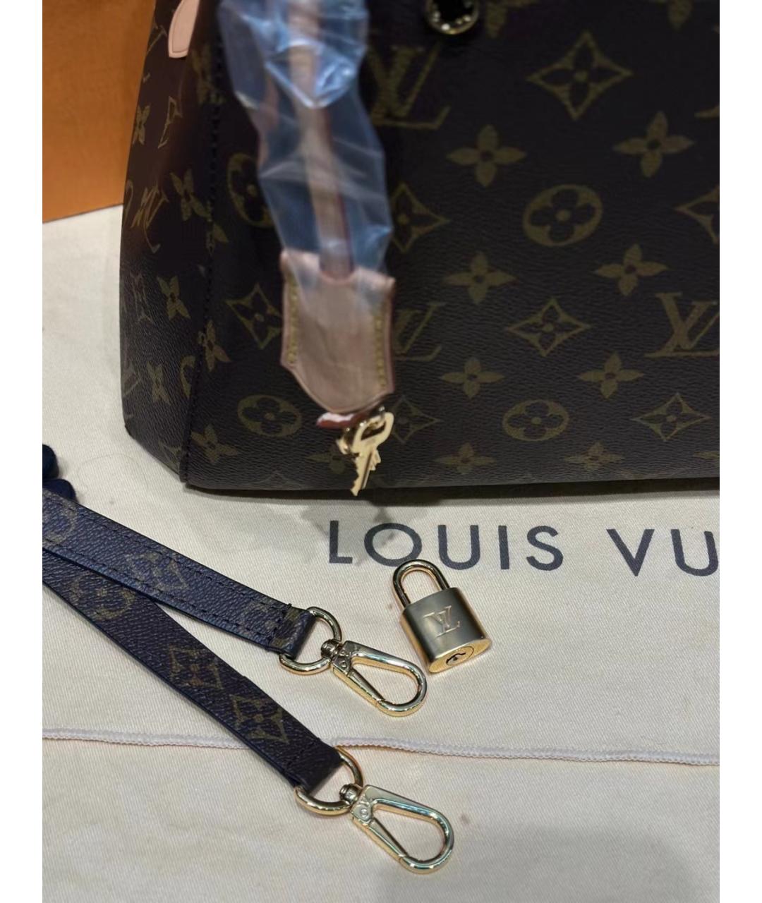 LOUIS VUITTON Коричневая сумка тоут, фото 8