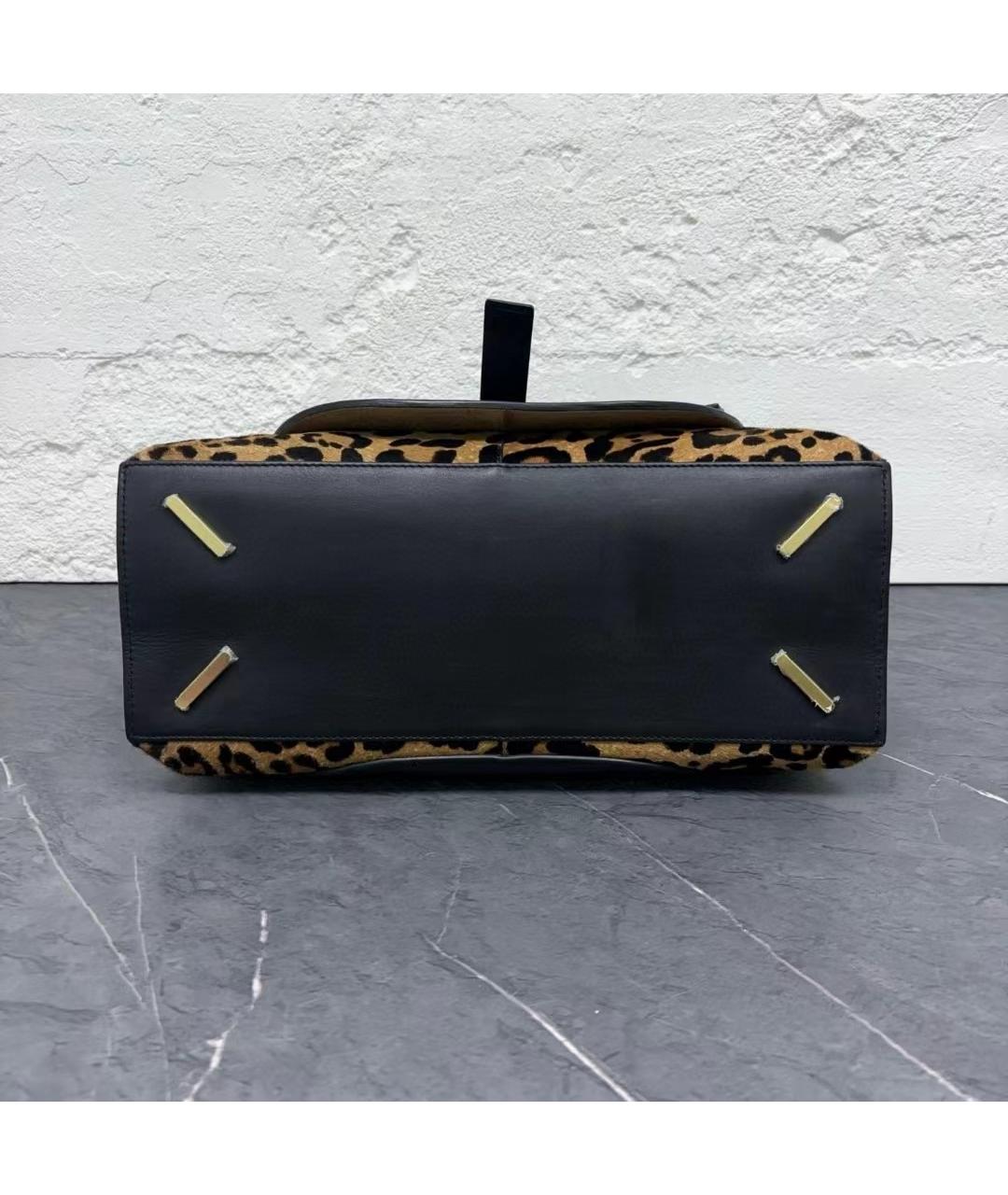 LOEWE Черная кожаная сумка тоут, фото 6