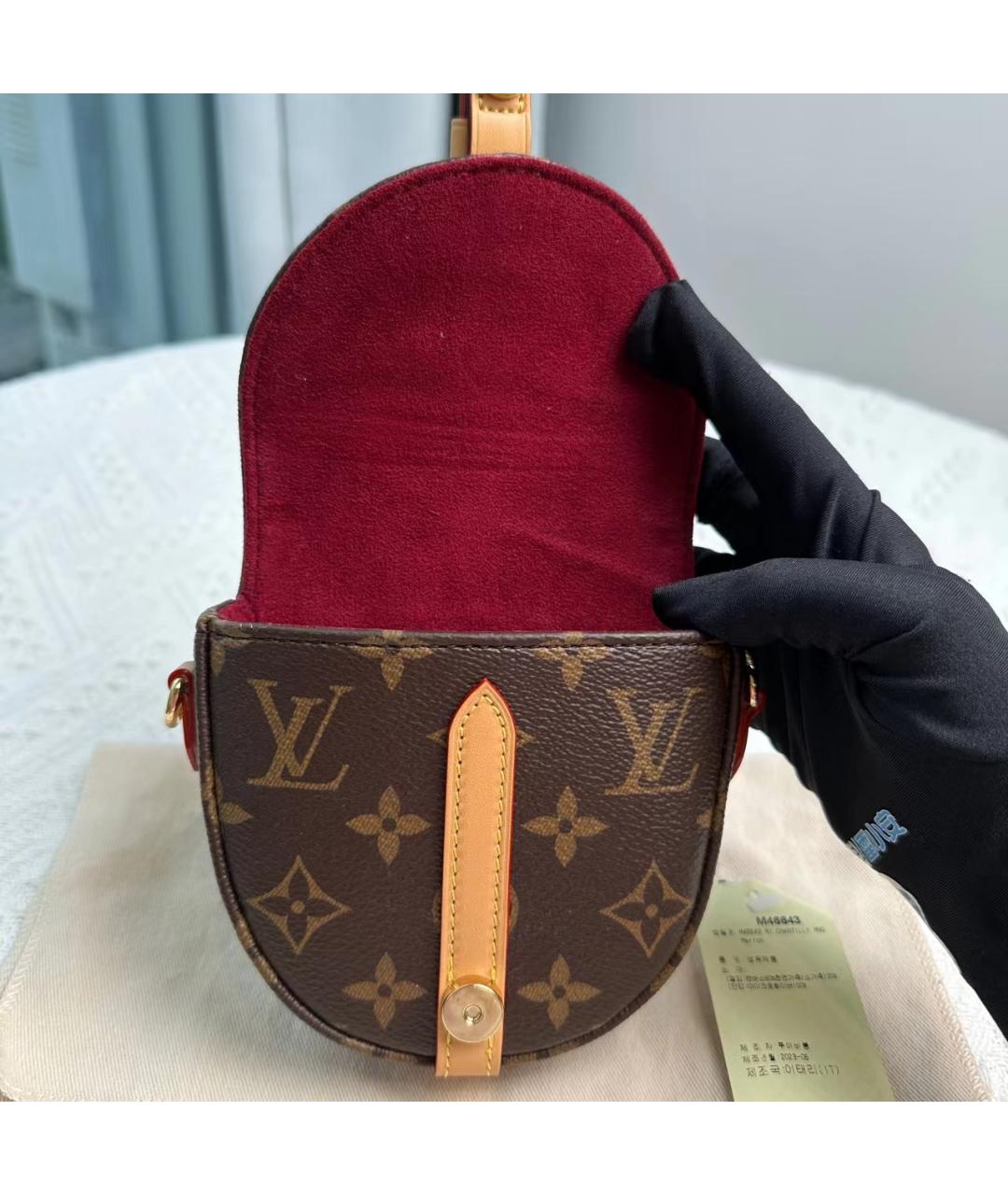 LOUIS VUITTON Коричневая сумка через плечо, фото 6