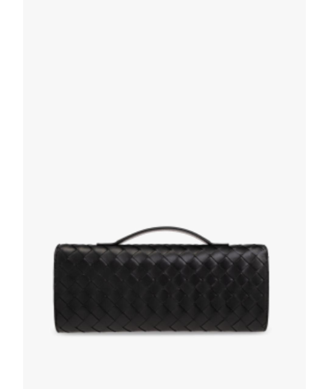 BOTTEGA VENETA Черная кожаная сумка с короткими ручками, фото 2