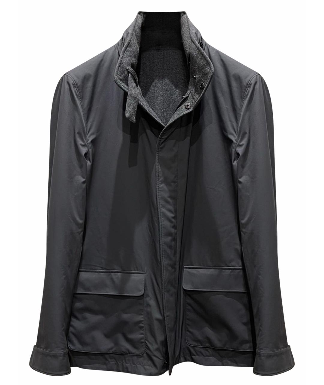 LORO PIANA Антрацитовая кашемировая куртка, фото 1