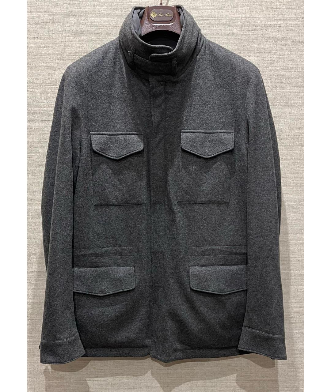 LORO PIANA Антрацитовая кашемировая куртка, фото 3